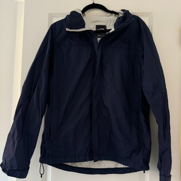 The North Face men’s navy blue hooded parka jacket coat size small - Picture 1 of 4